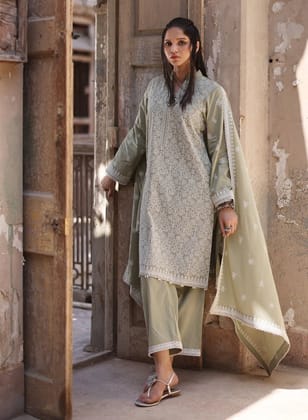 Image Summer RTW '24 - 3 PC Embroidered Suit ICSE-213152-XS