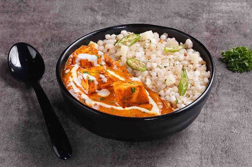 Sabudana Khichdi & Paneer Makhmali Bowl