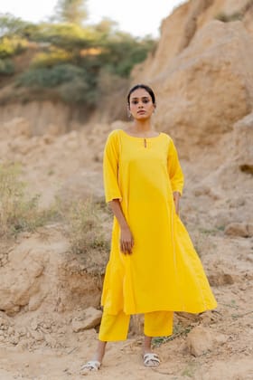 Sunshine Yellow Kurta Set-S