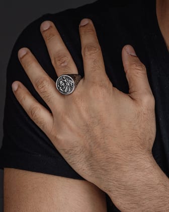 ST. CHRISTOPHER RING (SILVER)-S