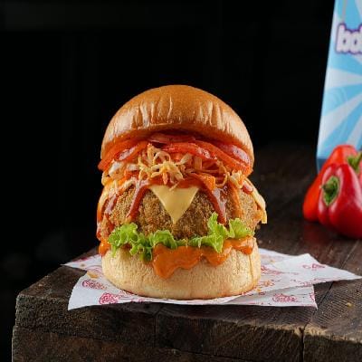 Mango Habanero Paneer Burger