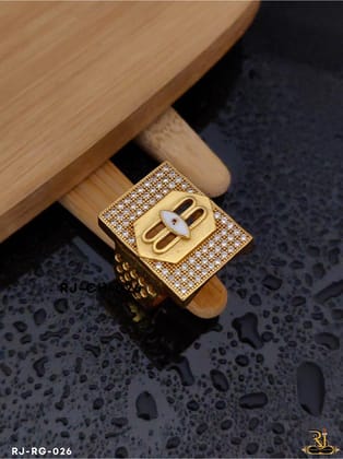 Exclusive Shivji Eye Logo with Diamond Ring for Men RG-026-20