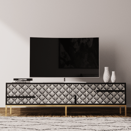 Inlay Media Unit - Morrisson-Mother of pearl / Black