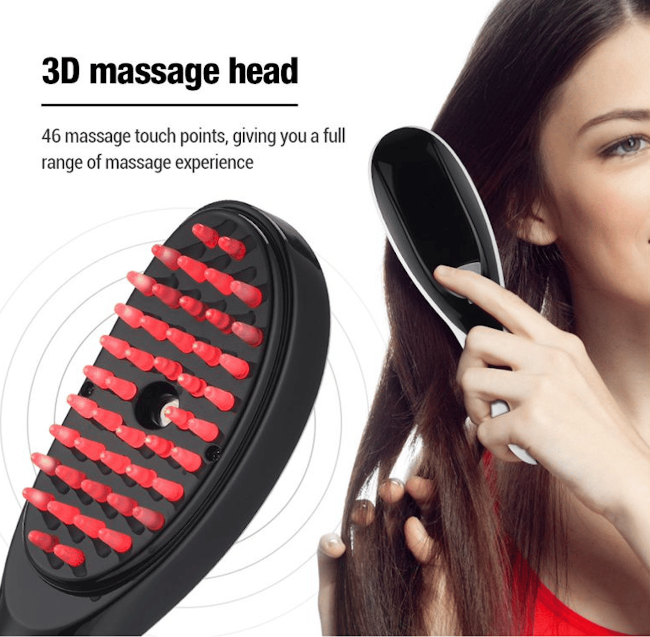 LED Scalp Massage Brushes with Mist!-Just 1