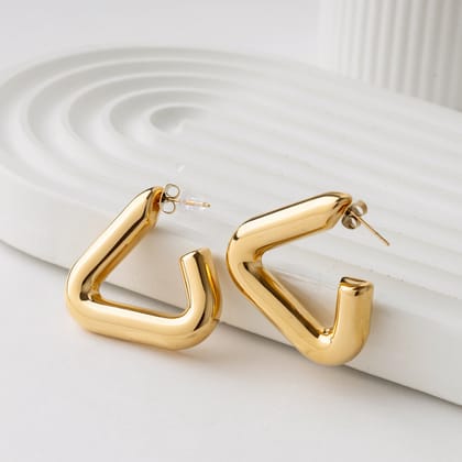 Golden Prism Hoops