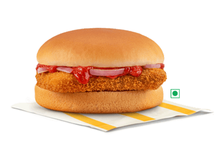 Schezwan Veg Burger