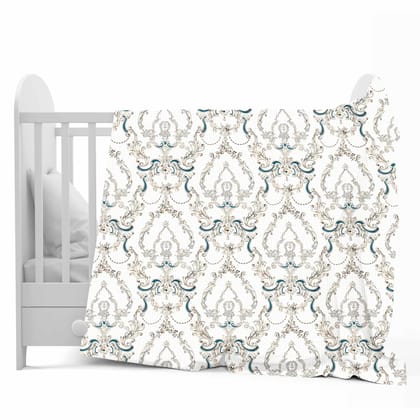 Kalamkari Beige for 0-3 Years Soft Baby Single Bed AC Blanket for Kids-Kids / Beige and Brown / GI1155