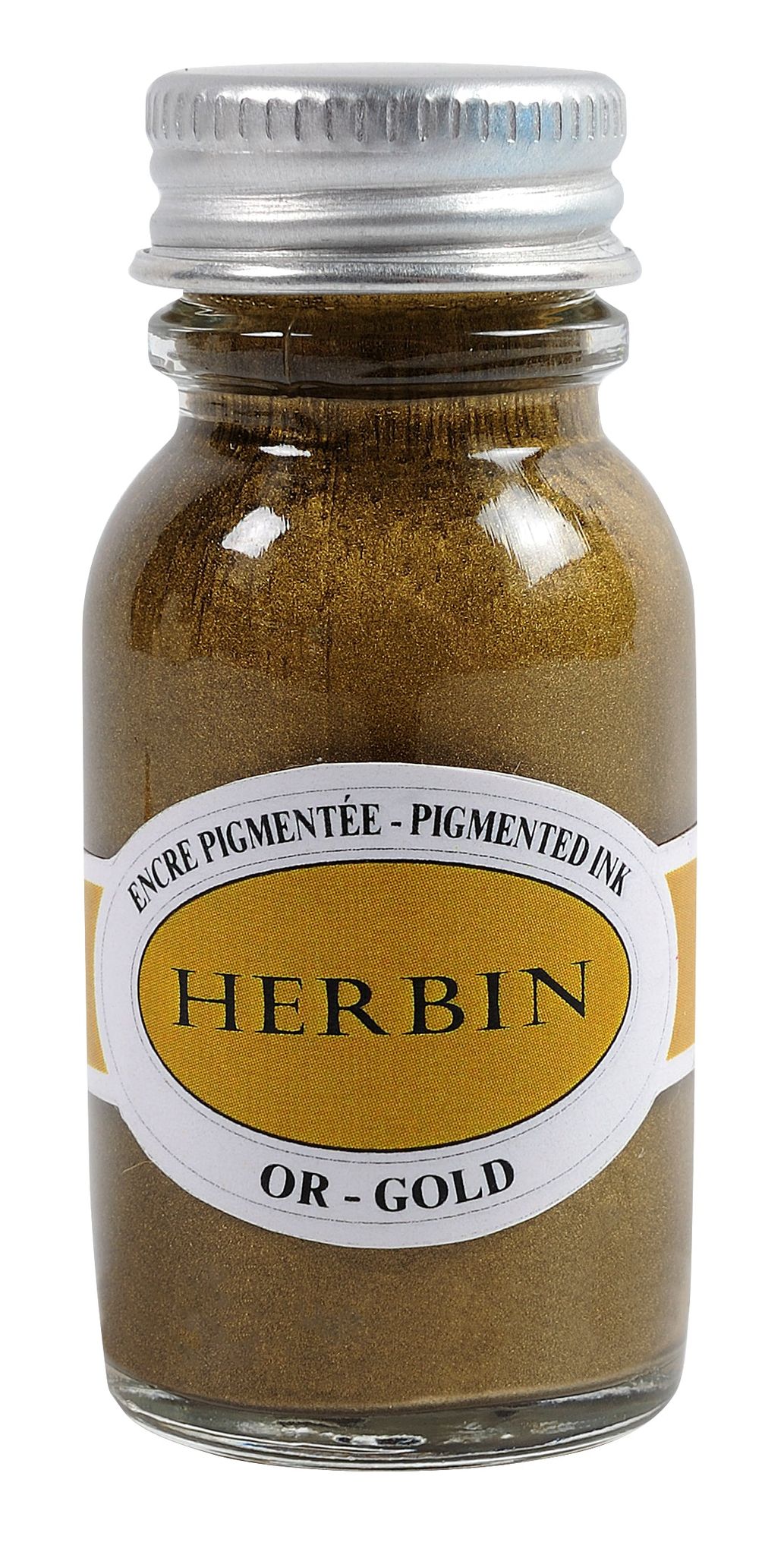 Herbin Pigmented Ink Bottle - Or-15 ml
