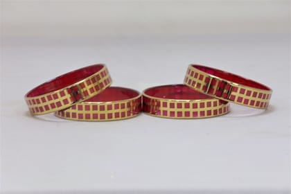 Glass Bangle Check (Set of 4 )