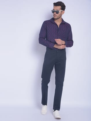 Maroon Printed Shirt-S / Maroon