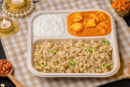 Sabudana Khichdi & Makhani Paneer Vrat Thali