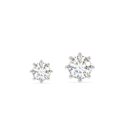 Silver Claw Lining Studs - Multiple Sizes-3mm / 14k plated