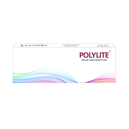 Polylite One Day Plano Color Contact Lens (10 Lens/Box)-Plano / Sporty Brown