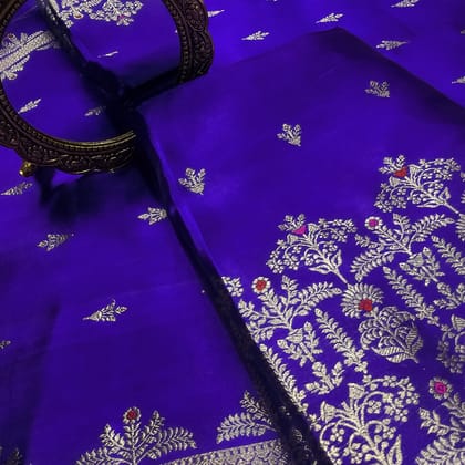 Purple raw mango silk 3 piece suit