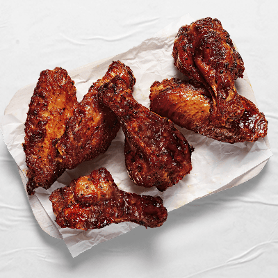BBQ Baked Chicken Wings 6pc