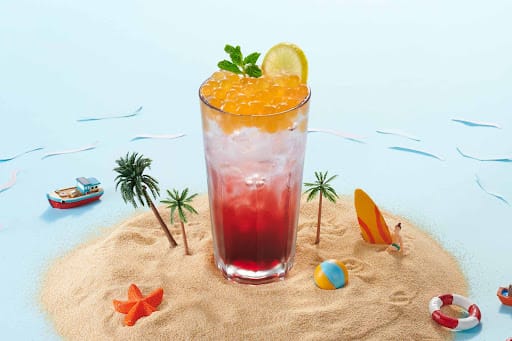 Cranberry Hibiscus Lemonade (with Popping Boba)