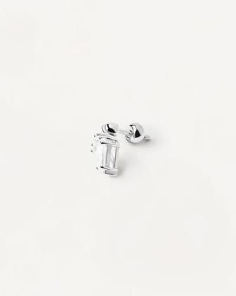 Floating Penta Stone Stud Earring