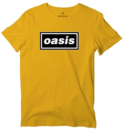 Oasis Logo T-shirt-44 - XL / Mustard Yellow