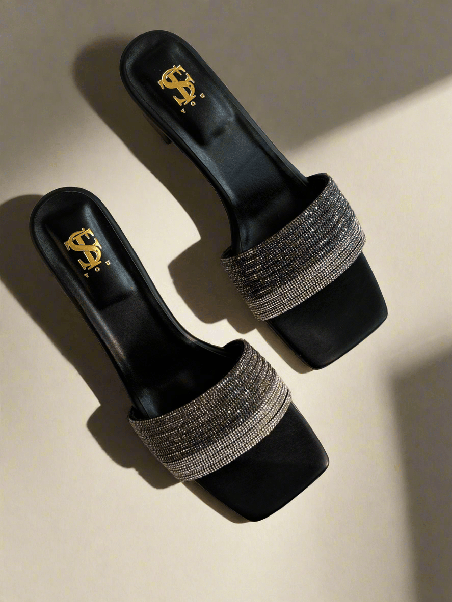 Black Ombré Mid heels-35
