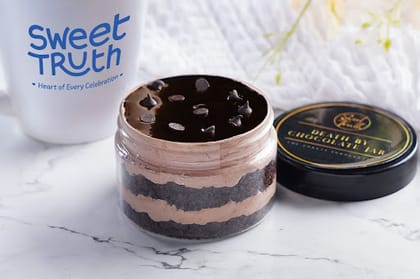 Death By Chocolate Cake Jar