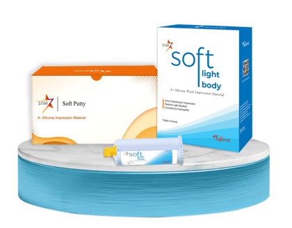 STAR Soft Putty (A-Silicon Impression Material)-Star A-Silicon Impression Soft Light Body 2 x 50ml