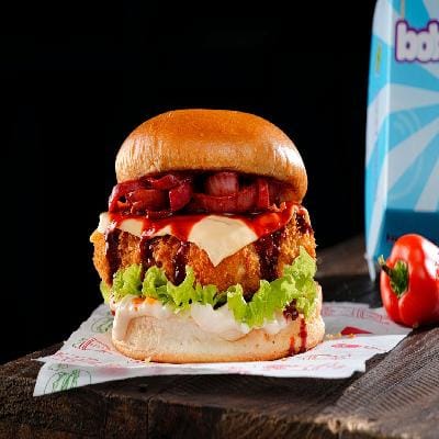 Honey Gochujang Paneer Burger (Its Spicy)