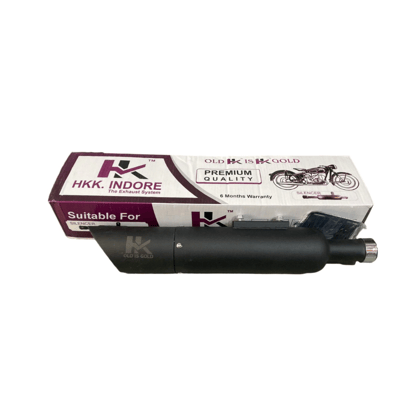 K Indore Reborn without Plate Razor Exhaust for all bikes-Black
