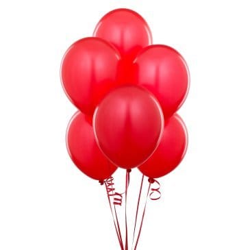 25 Metallic Red Party Balloon