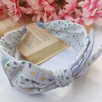 Luxury Floral Headband-Blue