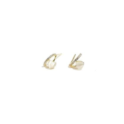 Adalgisa Studs | 925 Silver Earrings for Women-Silver