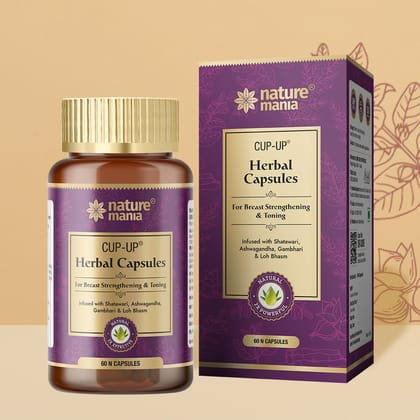 Nature Mania Cup Up capsules breast Enlargement, Shaping & Uplifting - 60 Capsules