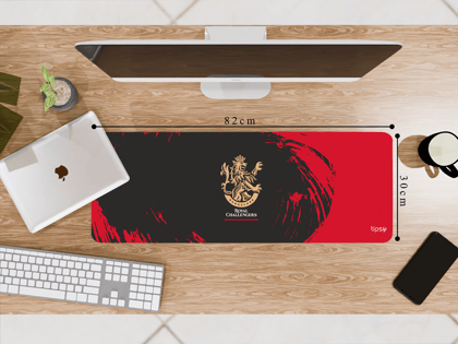 "RCB: GO BOLD" Gaming Mousepad- Elevate Your Gaming Experience-Large (30CM X 82CM)