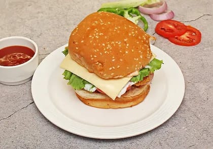 Cheese Aloo Tikki Burger
