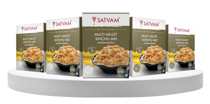 Satvam Multi Millet Khichu Instant Mix (5x200g)-(Pack of 5)