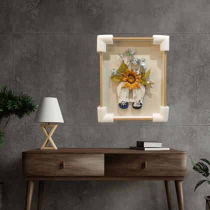 Artistic Wooden Frame Wall Painting Style 24-Wooden Frame | Matt Finish / H: 20 | L: 16 (Inch)