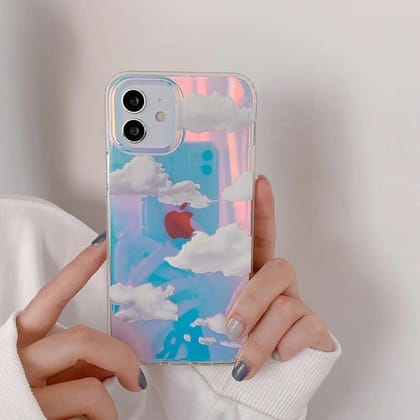 Luxury Cloud Holographic iPhone Case-iPhone 14 Pro Max