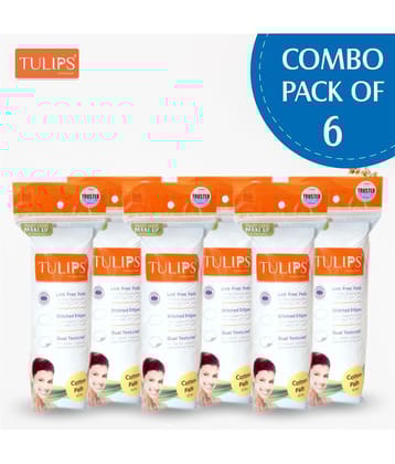Tulips Pack of 6 Makeup Remover Cotton Pads 199 g