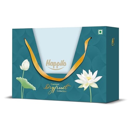 Happilo Dry Fruit Celebrations Gift Box Mizu 450g Ideal for Diwali Rakhi and Festive Gifting Hamper for Corporate Gifts Family Friends Office Clients Occasion New Year Functions