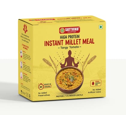 Sattviko Instant Millet Meal Tangy Tomato 40 Grams