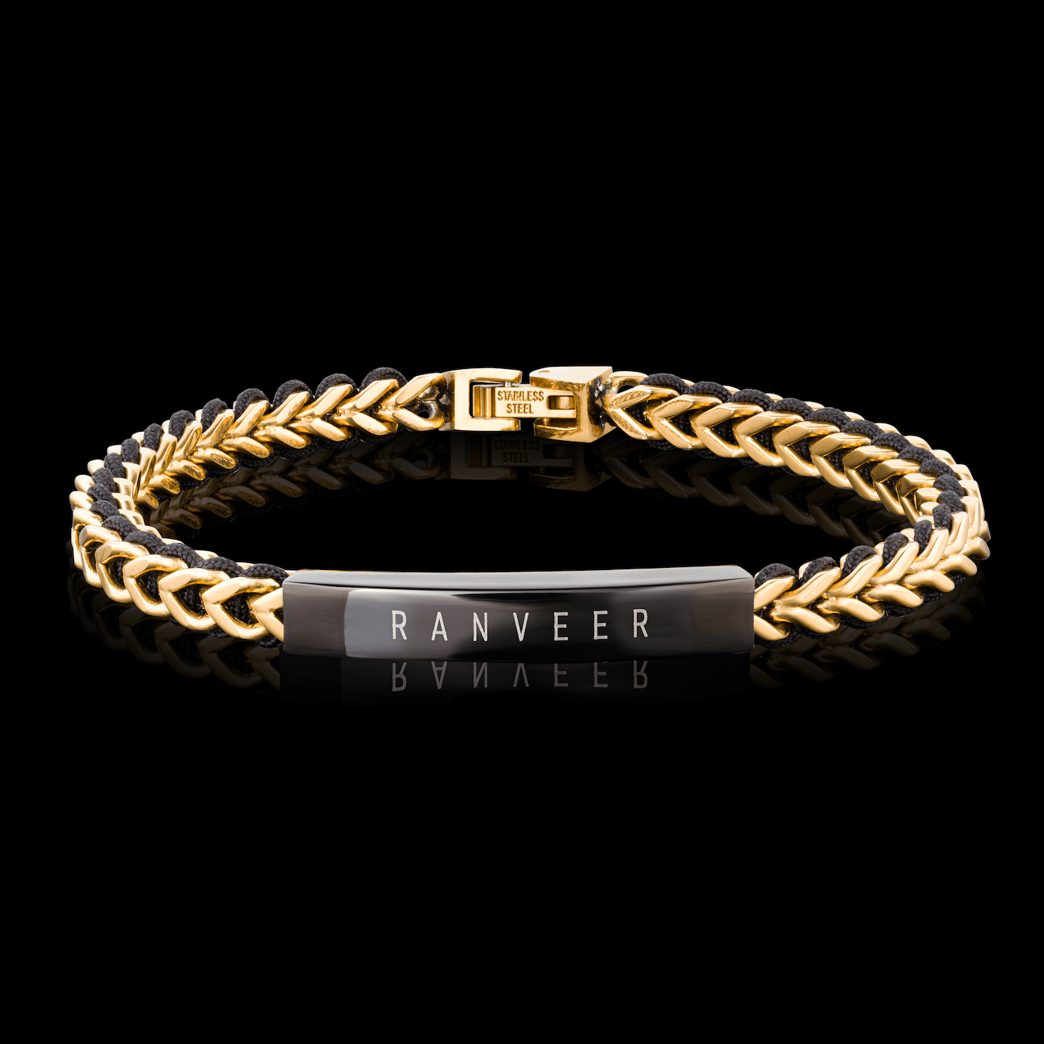 Personalised Motley Bracelet-Gold
