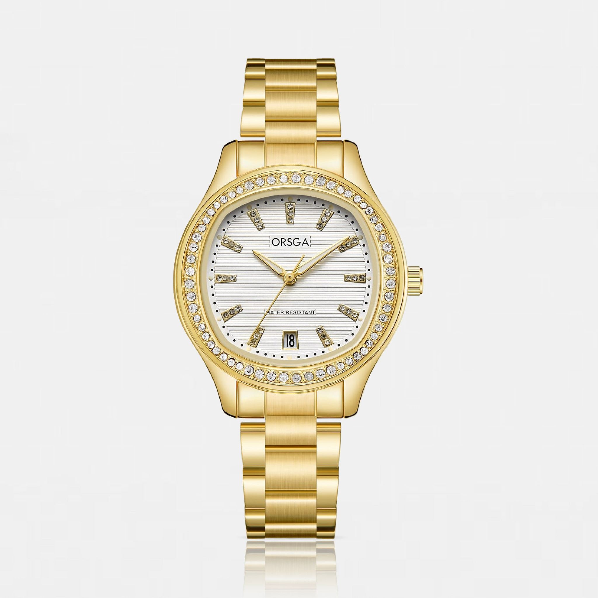 OPALINE Cream Dial Rose Gold Watch