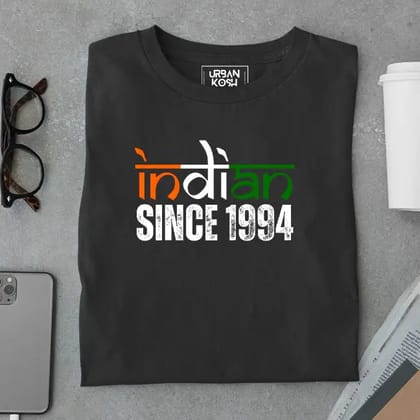Indian Since 1994 Republic Day Special Premium Unisex Birthday T-shirt-Black / S