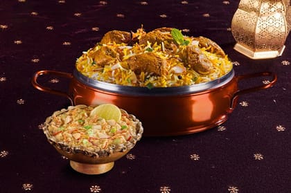 Lazeez Bhuna Murgh Biryani & Murgh-e-Haleem Combo