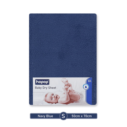 Waterproof Baby Bed Protector/Quick Dry Sheet - Small Size-NAVY