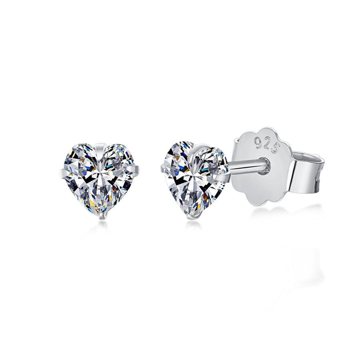 HEARTY STUDS (5MM) - Fine Silver-Silver