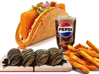 Cheesy Lava Taco Combo – Non-Veg