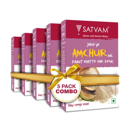 Satvam Dry Mango Powder (Pack of 5) | (5 * 50 Grams)