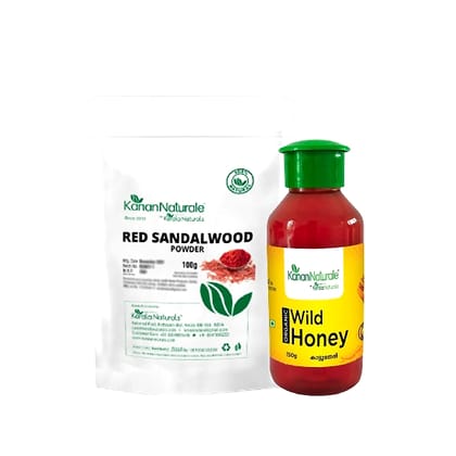 Red sandalwood 100gm+Wild Honey 150gm   by Kerala Naturals