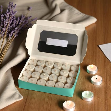 Pack of 24 Large Tea light Candle-Scented (Sandalwood)