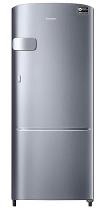 Samsung 183 L, 3 Star, Digital Inverter, Direct-Cool Single Door Refrigerator (RR20C1Y23S8/HL, Silver, Elegant Inox, 2023 Model)